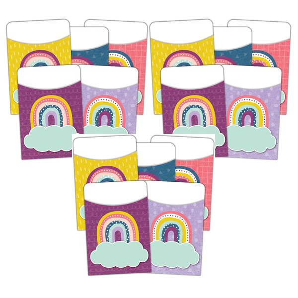 Teacher Created Resources Oh Happy Day Library Pockets, 5 Designs, 105PK 9061